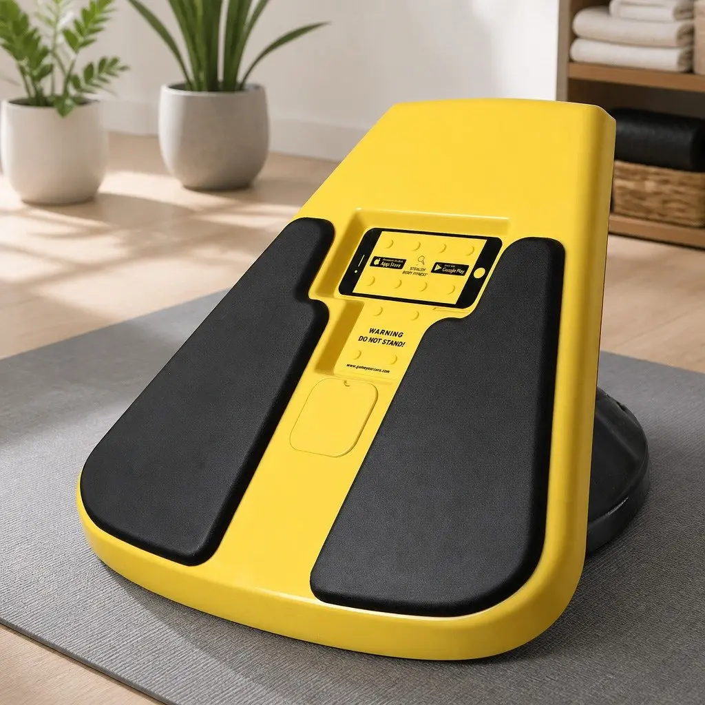 Balance Board Trainer 360 Degree Rotation Core Abdominal Exercise Yellow