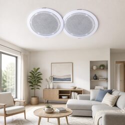 6" In-Ceiling Speaker 80W Home Theatre Stereo Audio Surround Sound White Pair