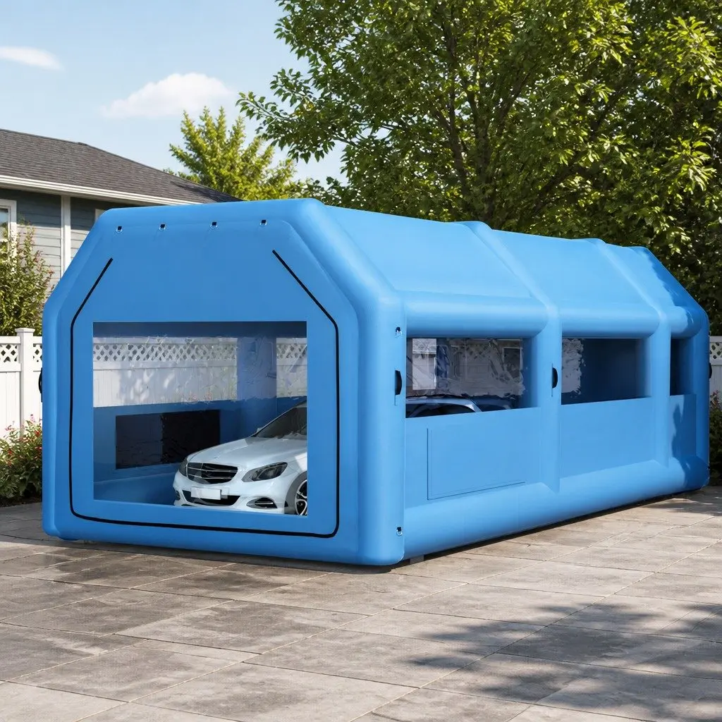 Inflatable Spray Paint Booth Tent 10x5x3.5m Car Auto Garage Workstation 2
