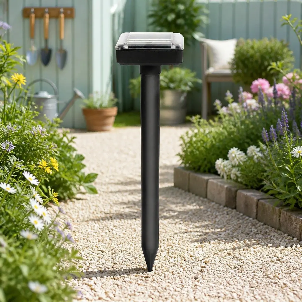 Snake Repeller 12 Piece Solar Powered Ultrasonic Pest Control Garden Yard Farm