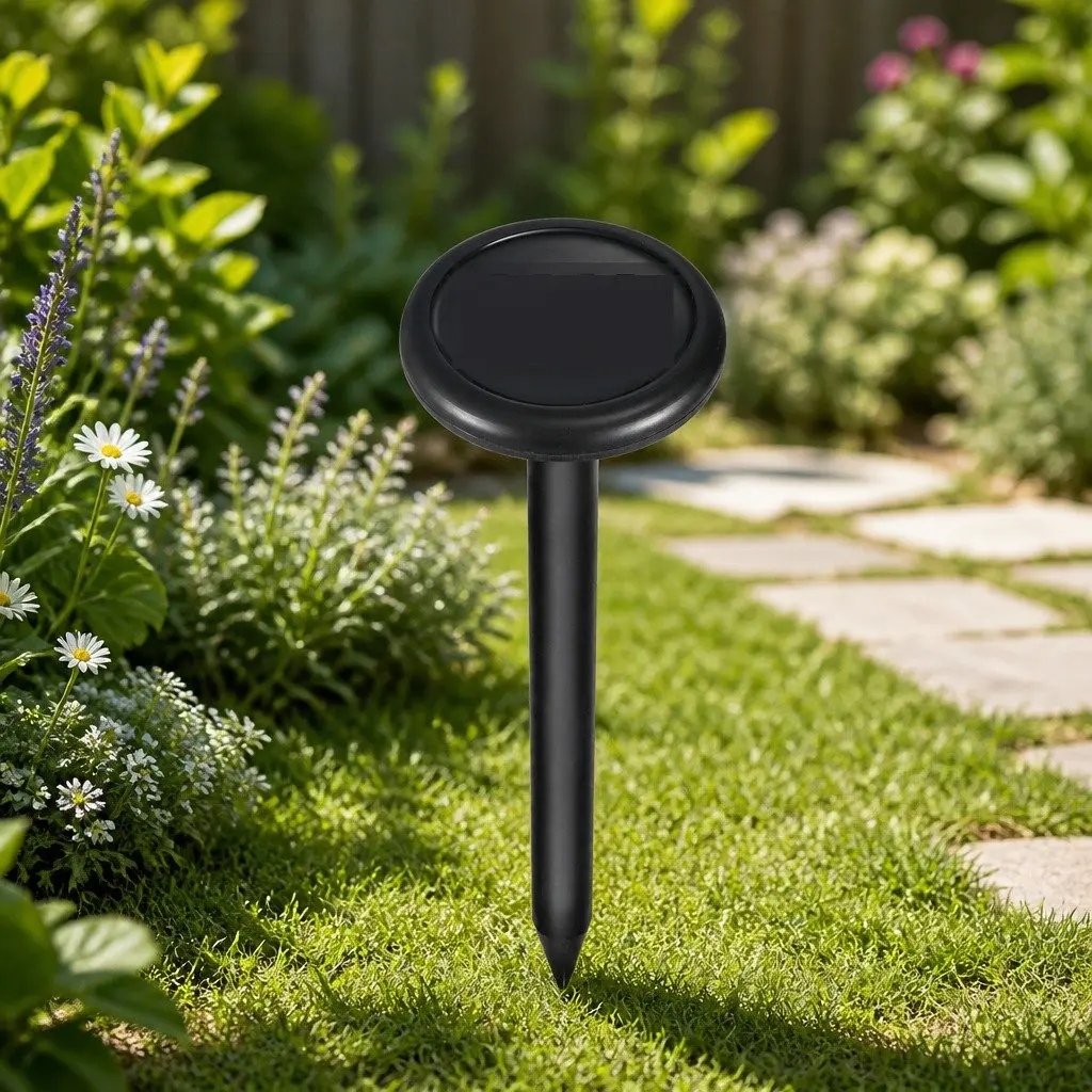 Snake Repeller Solar Powered Ultrasonic 4 Piece Garden Yard Pest Control