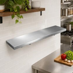 Wall Shelf Stainless Steel Kitchen Storage Rack 1200x300mm Commercial Floating