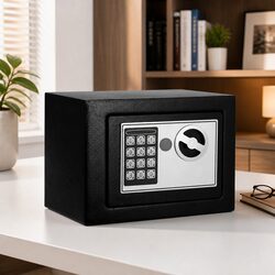 Digital Safe Electronic Security Box Home Office Desk Storage 6.4L Steel Safe