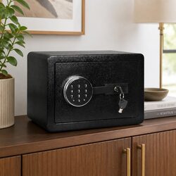 Digital Security Safe Box 8.1L Password Key Lock Home Office Cash Jewelry
