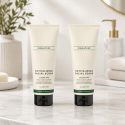 Revitalising Facial Scrub Exfoliator 125mL x2 Pack Normal Dry Sensitive Skin