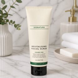 Revitalising Facial Scrub 125mL Exfoliator Normal Dry Sensitive Skin Bamboo