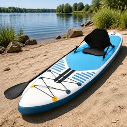 Stand Up Paddle Board 10.6ft Inflatable SUP Kayak Surfboard Paddleboard Blue