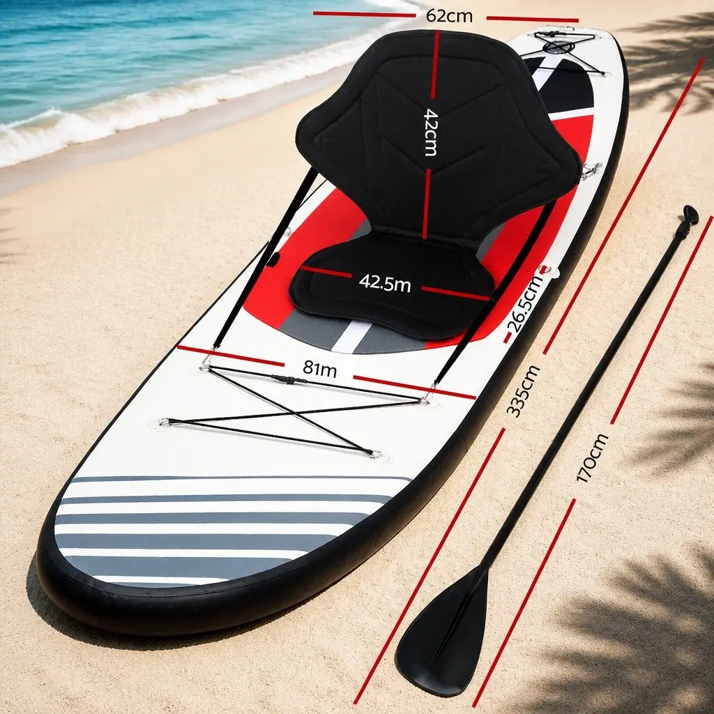 Stand Up Paddle Board 11ft Inflatable SUP Surfboard with Paddle Pump Kayak Seat