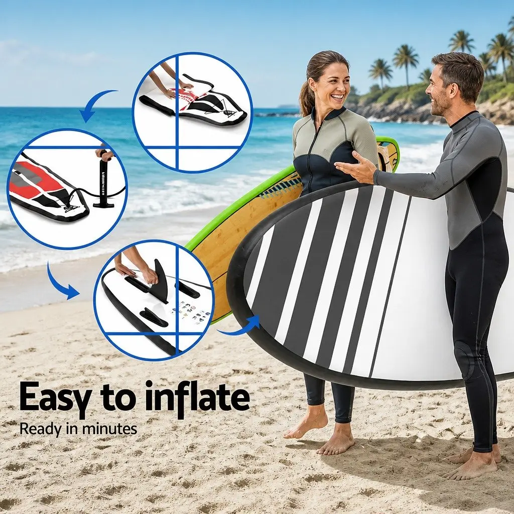 Stand Up Paddle Board 11ft Inflatable SUP Surfboard with Paddle Pump Kayak Seat