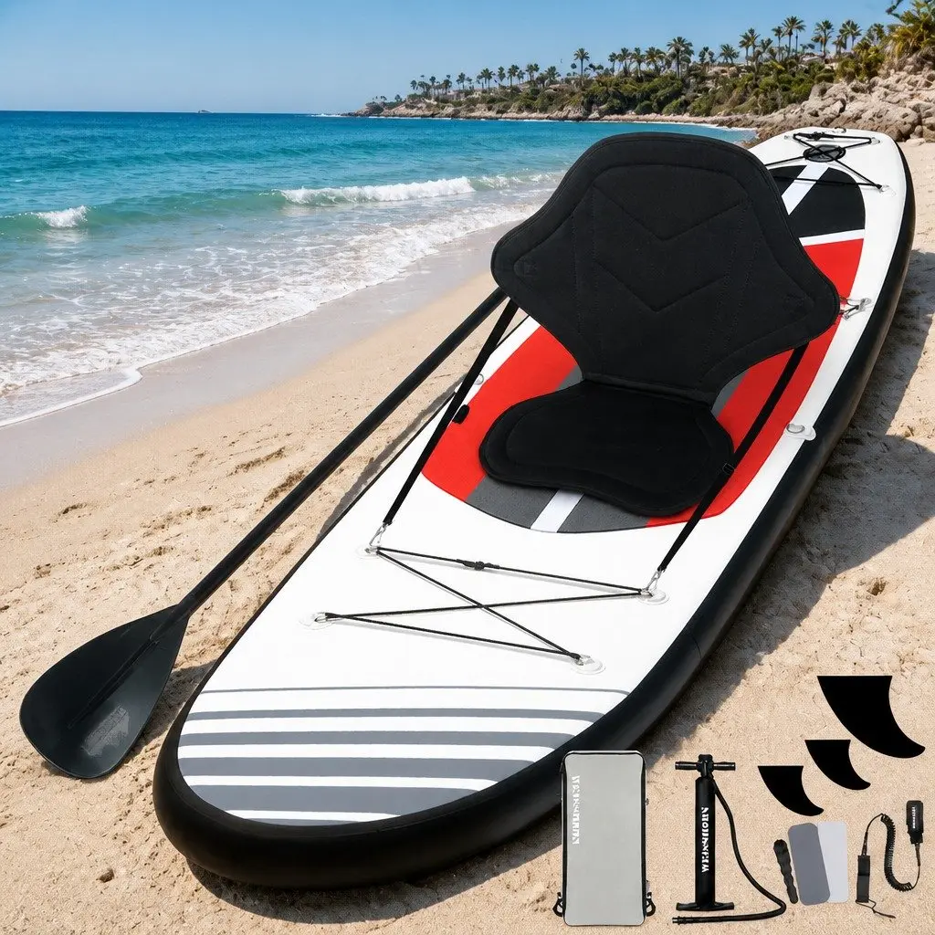 Stand Up Paddle Board 11ft Inflatable SUP Surfboard with Paddle Pump Kayak Seat
