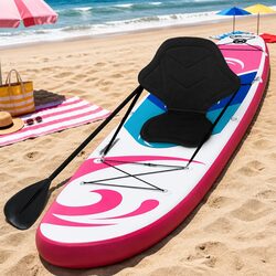 Stand Up Paddle Board 11ft Inflatable SUP Surfboard with Paddle Pump Pink Kayak