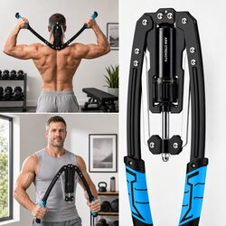 Hydraulic Arm Exerciser Chest Trainer 10-200kg Adjustable Resistance Push Pull