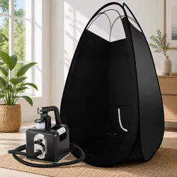 Spray Tanning Machine Kit with Pop-Up Tent HVLP Spray Gun Professional Equipment