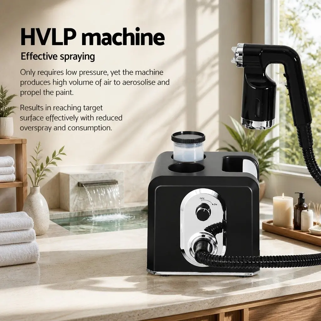 Spray Tan Machine Gun 500W HVLP Professional Tanning Equipment Black