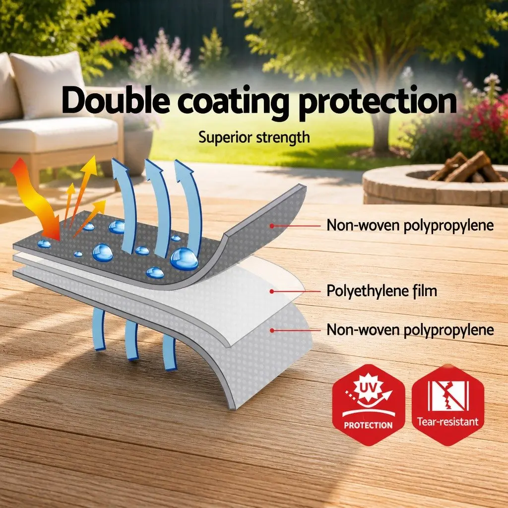 Poly Tarp Heavy Duty Waterproof 9x12m Silver Black High-Density Polyethylene Camping Caravan Sun Shade Cover