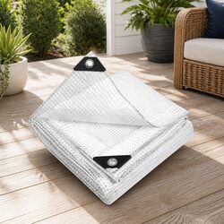 Poly Tarp 6x9m Clear Waterproof Canvas Heavy Duty Camping Cover Outdoor