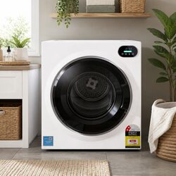 6kg Tumble Dryer Touch Screen Clothes Dryer Stainless Steel Drum 4 Drying Modes