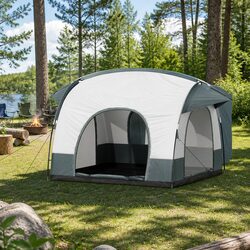 Car Rear Extension Camping Tent SUV Canopy 4WD Outdoor Family Portable Grey