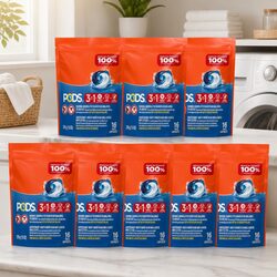 3 in 1 Original Laundry Pods 112 Pack Stain Remover Colour Protector Wash