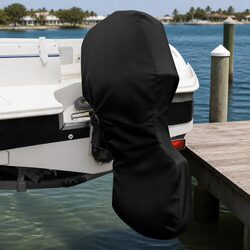 Outboard Boat Motor Engine Cover 100HP 150HP Full Protection Dust Rain UV Black