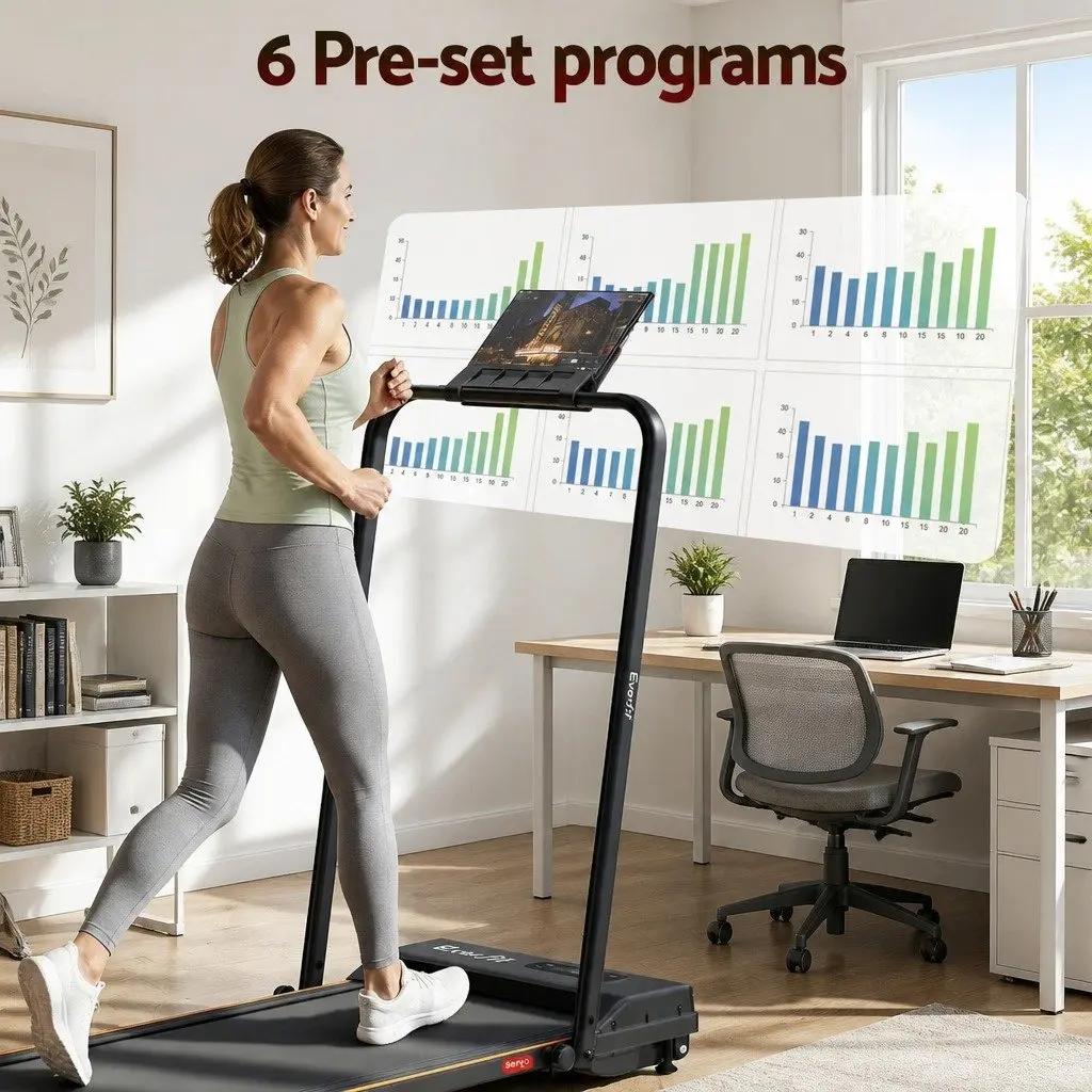 Walking Pad Treadmill 3-in-1 Functionality 12% Incline Compact Under Desk Home Gym Machine