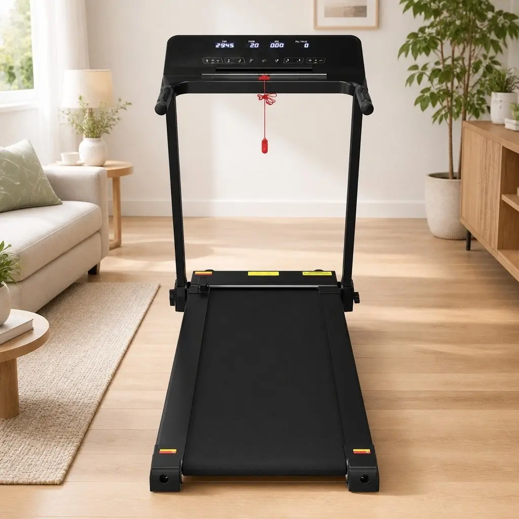 Electric Treadmill Foldable Home Gym Fitness Machine 12 Programs LCD Display
