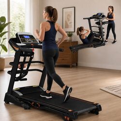 Electric Treadmill Home Gym Fitness Machine 18 Speed LCD Display Massage Belt