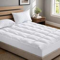 Pillowtop Mattress Topper Single Bed 5cm Thick Pad Microfibre Filling Elastic
