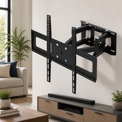 Full Motion TV Wall Mount Bracket 32-65 Inch Swivel Tilt Heavy-Duty Steel