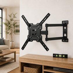 Full Motion TV Wall Mount Bracket 22-55 Inch Swivel Tilt Adjustable Extension
