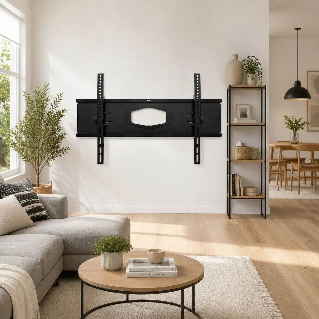 TV Wall Mount Bracket Full Motion Dual Arm Adjustable 32"-80" Black