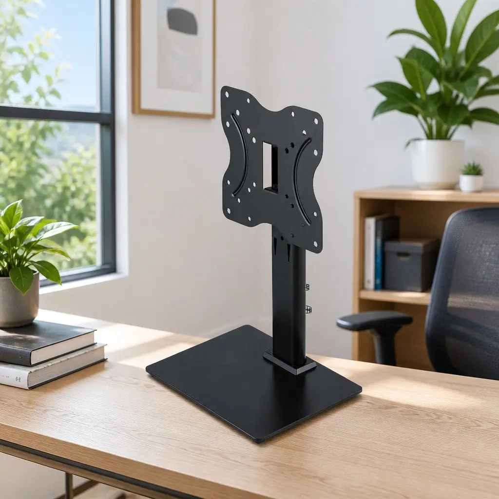 TV Stand Bracket for 19-43 inch TVs Desktop Swivel Table Top Universal Mount