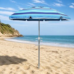 Beach Umbrella 2M Outdoor Portable UV Protection Patio Garden Camping Sand