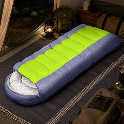 Sleeping Bag Outdoor Camping Grey Hollow Cotton Lightweight Portable Warm