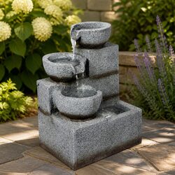 Electric Fountain Water Bird Bath Garden Outdoor Indoor Resin Sculpture Feature