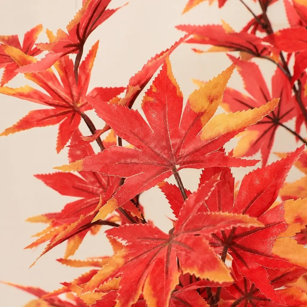 Artificial Plant Tree 180cm Maintenance Free Indoor Outdoor Red Foliage