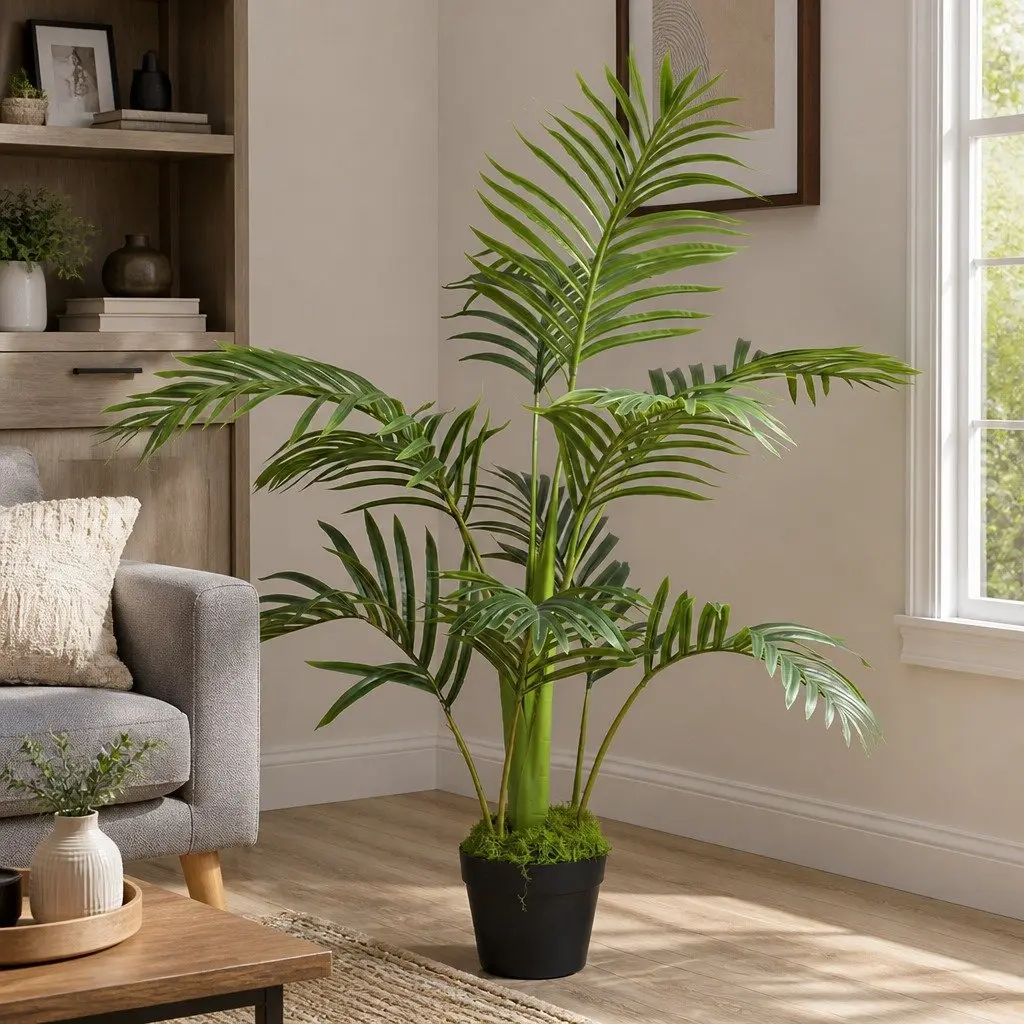 Artificial Oak Tree 95cm Indoor Fake Plant Flexible Branches Silk Leaves Green