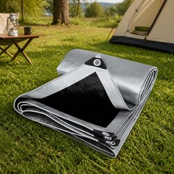 Heavy Duty Tarp 200GSM Waterproof Camping Ground Sheet Outdoor Weather