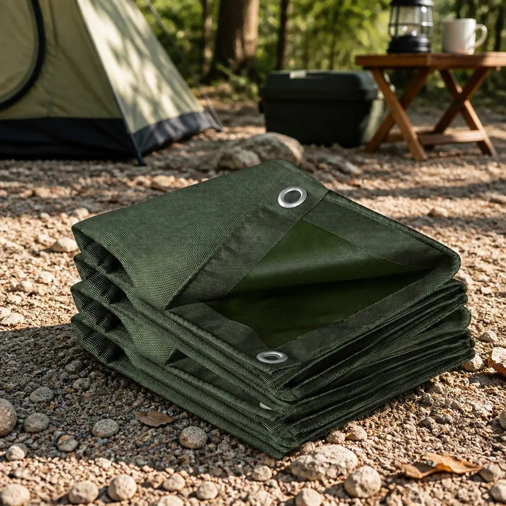 Heavy Duty Green Tarpaulin 2x3 Meter Waterproof Canvas Tarp All Weather