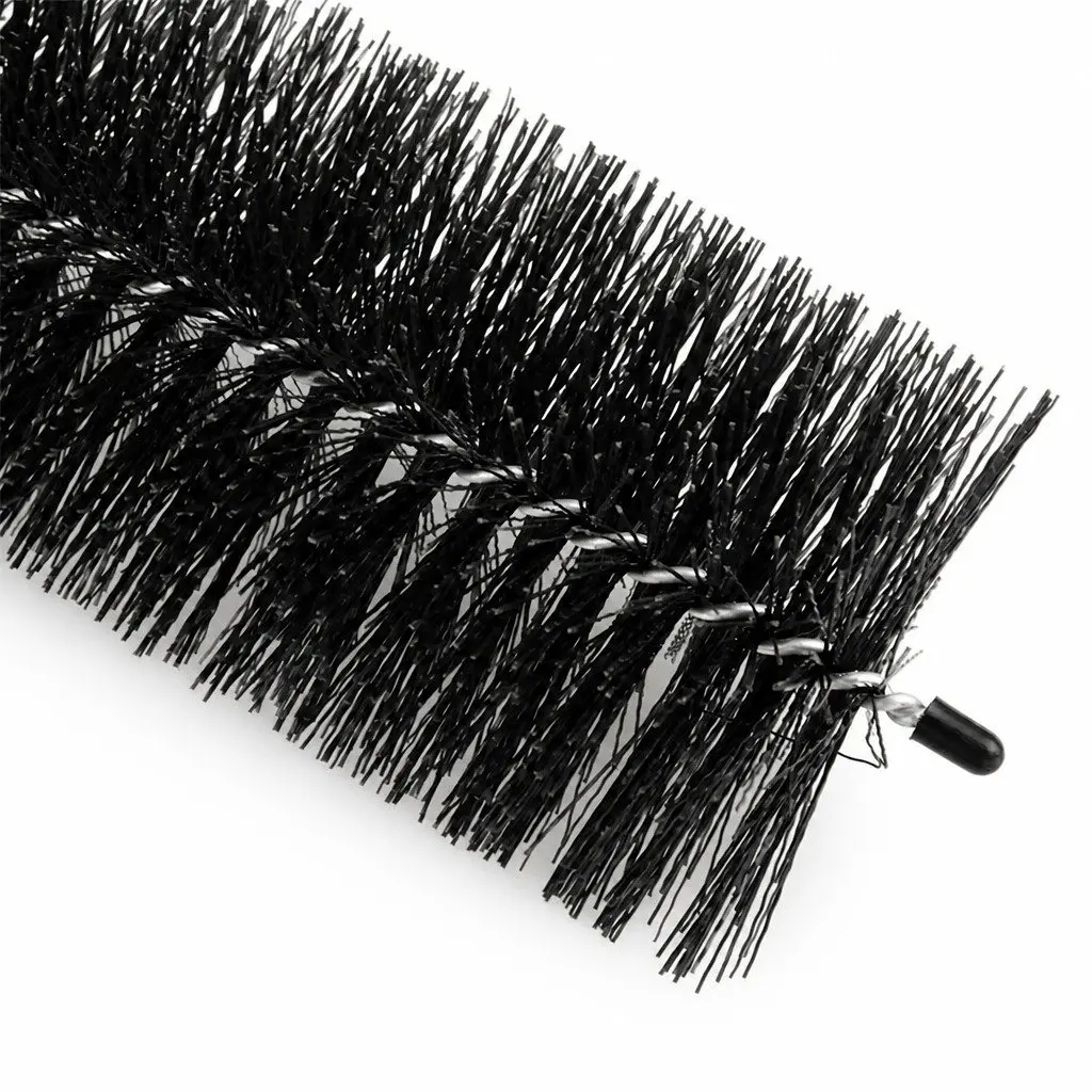 Gutter Brush Guard 24 Pack Leaf Debris Blocker 92x10cm Black Nylon with Galvanised Steel Wire