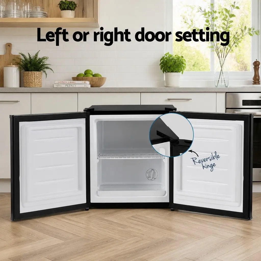Upright Freezer Compact 31L Vertical Freestanding Black