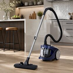 Bagless Stick Vacuum Cleaner 2200W Blue Multi-Cyclonic HEPA Filter Dust