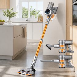 Cordless Stick Vacuum Cleaner 300W Brushless Motor Self-Standing LED Display