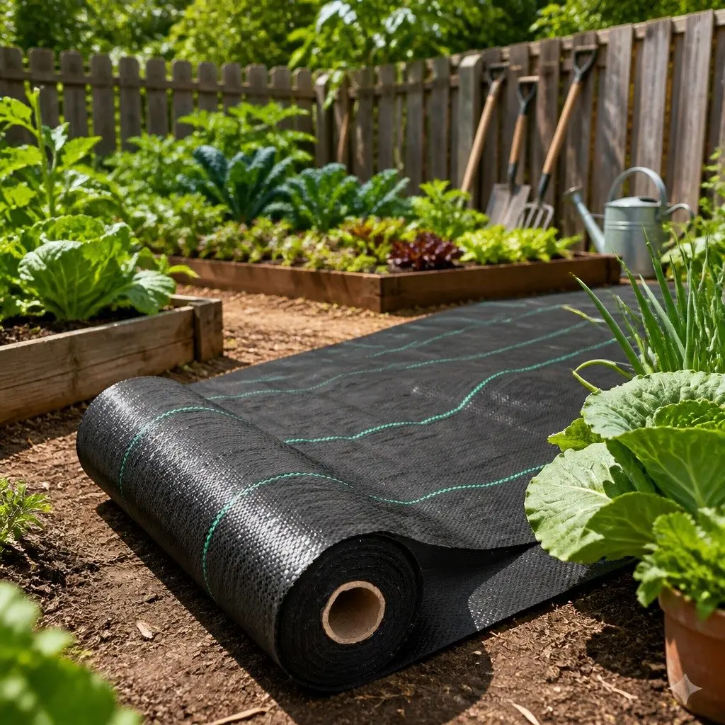 Weed Control Mat Heavy-Duty UV Resistant 3.66m x 50m Black Woven Fabric Garden