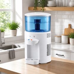 Benchtop Water Cooler Dispenser 5L Dual Tap Room Temperature Cold Water Purifier
