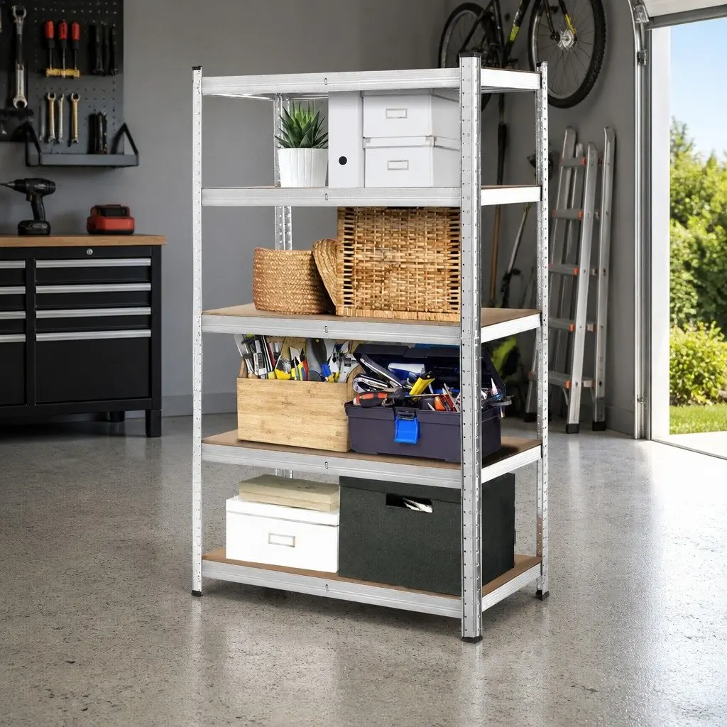 Warehouse Shelving Rack 1.8M Garage Storage Shelves Steel Metal Boltless Unit
