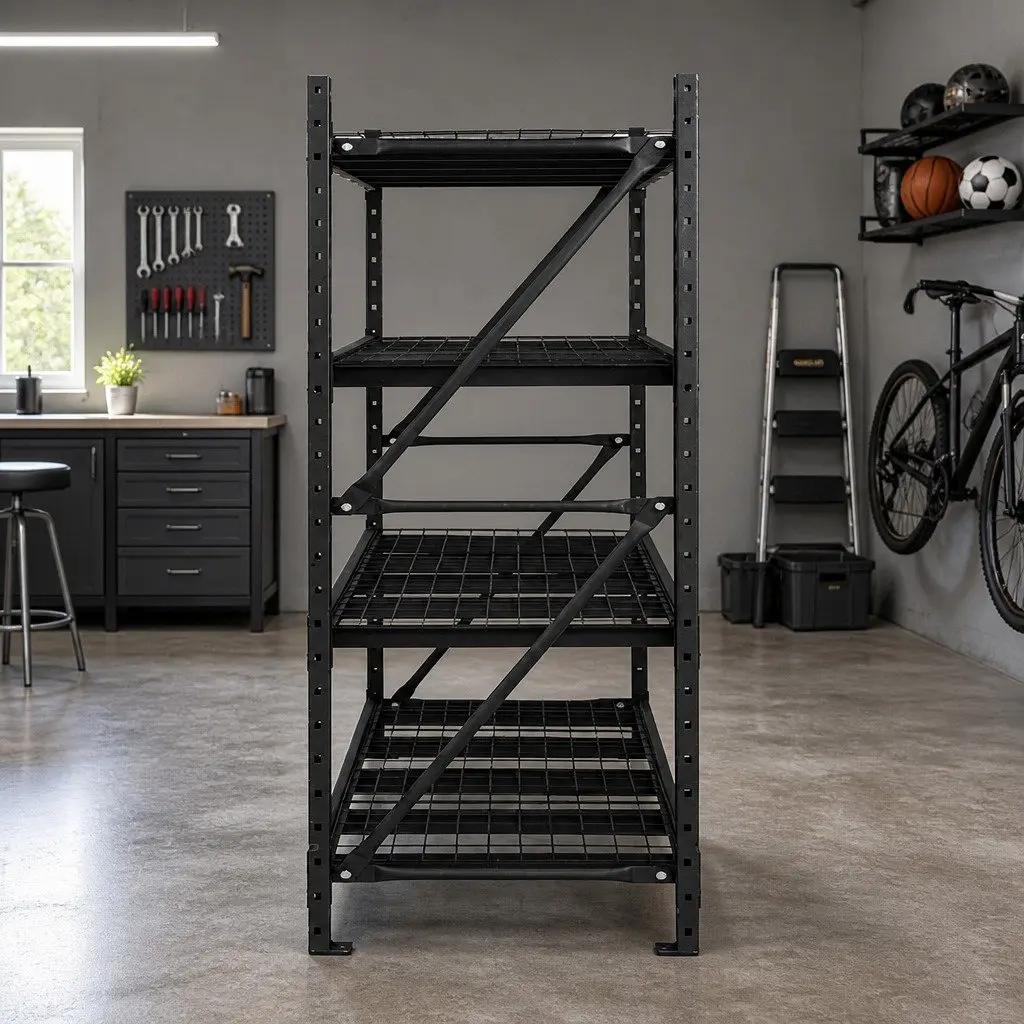 Garage Shelving Warehouse Rack Pallet Racking Storage Shelve 2M x 2M Black