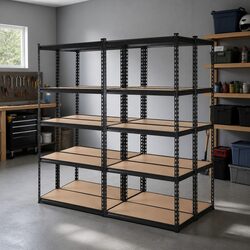 Garage Storage Rack 4-Tier Shelving Unit Warehouse Pallet Racking Heavy-Duty