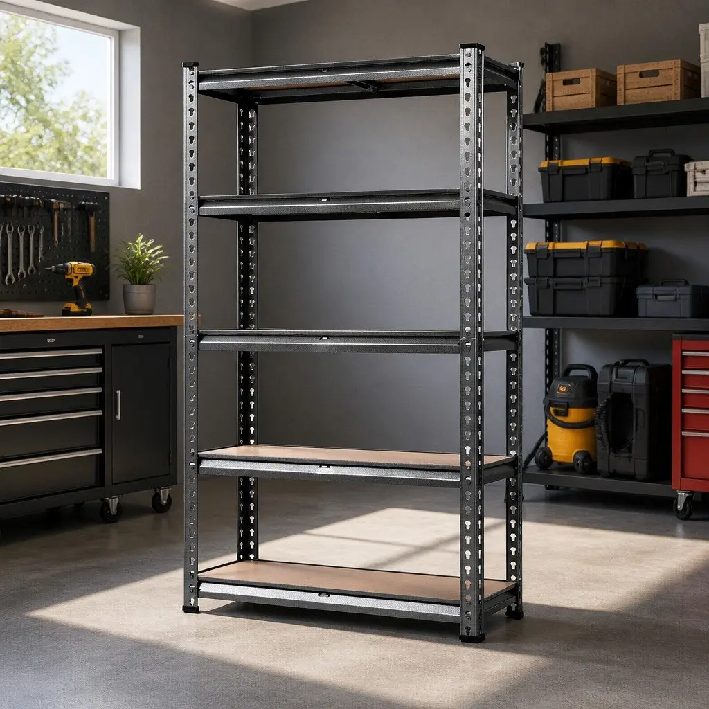 Garage Shelving Unit 1.5M Warehouse Storage Rack Pallet Racking Shelf Charcoal