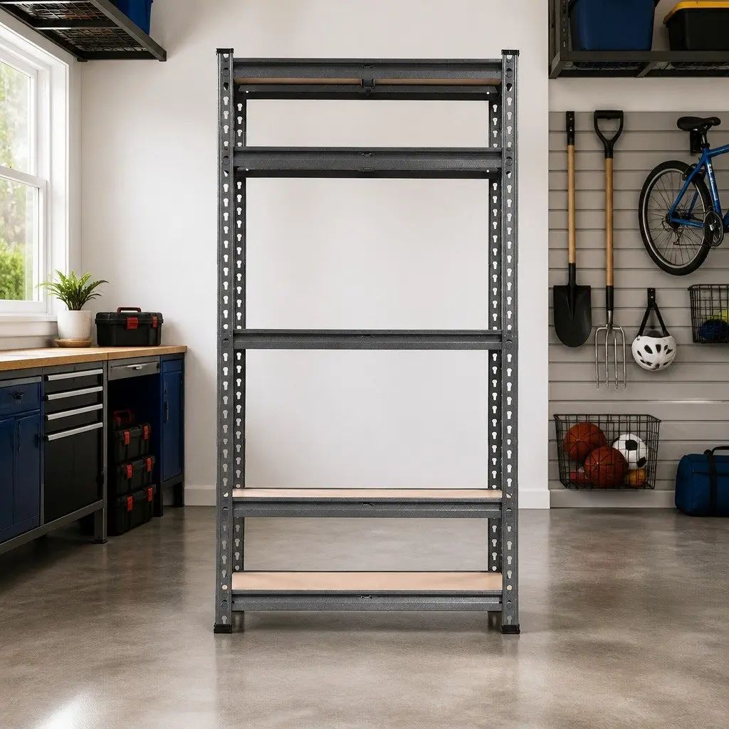Garage Shelving Unit 5 Tier Warehouse Rack Pallet Racking Storage 70x30x150cm